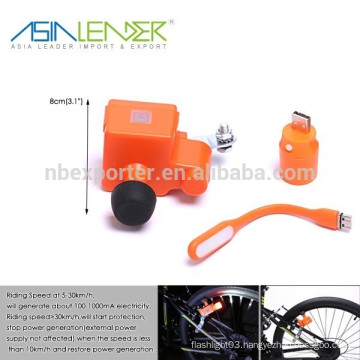 (iPhone, Android, Smartphones, iPad, Tablets, MP3 Players, etc.) - Connects to Your Bike Wheel-Powered Device Charger